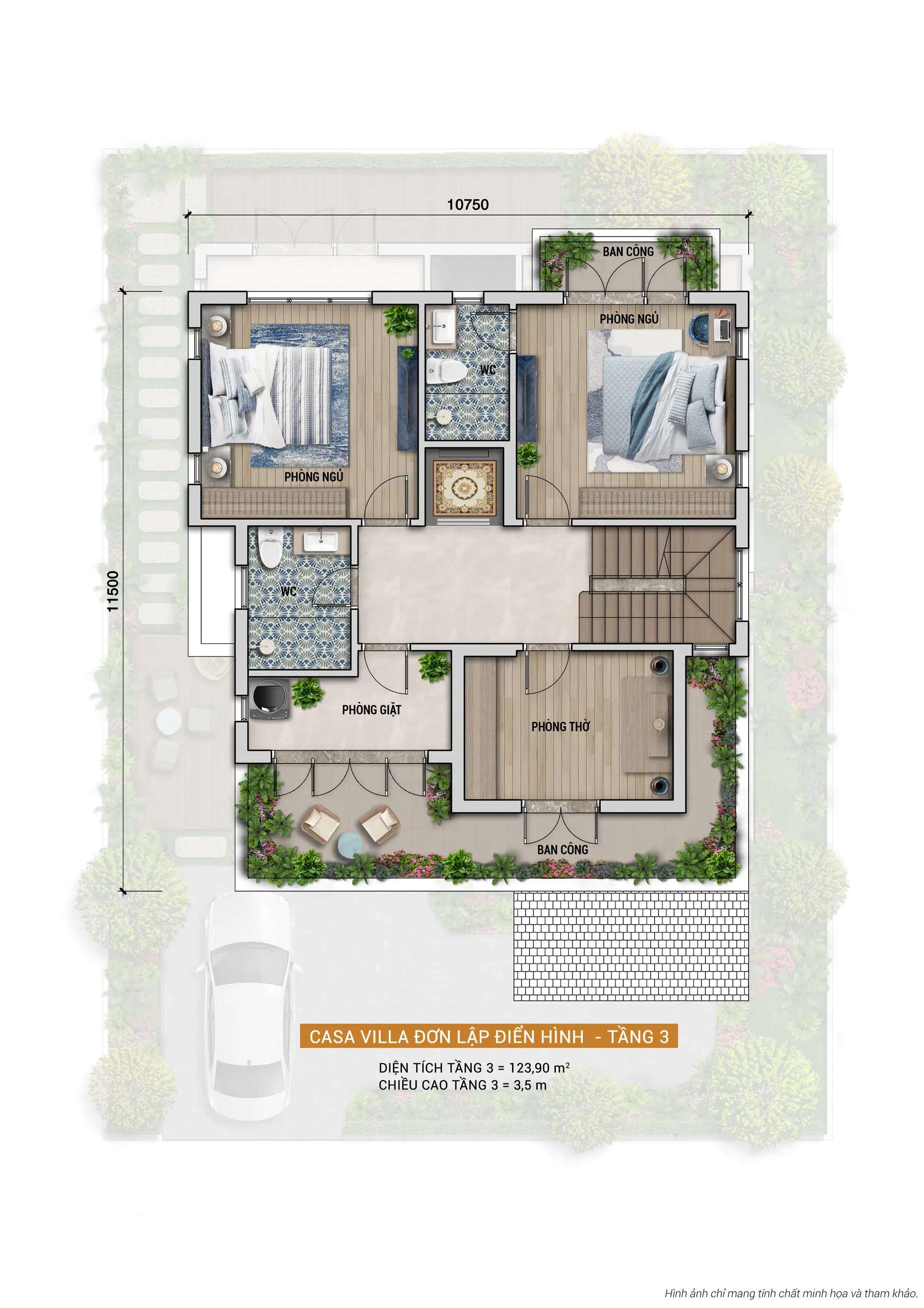 Layout Nhà phố Blanca City Vũng Tàu