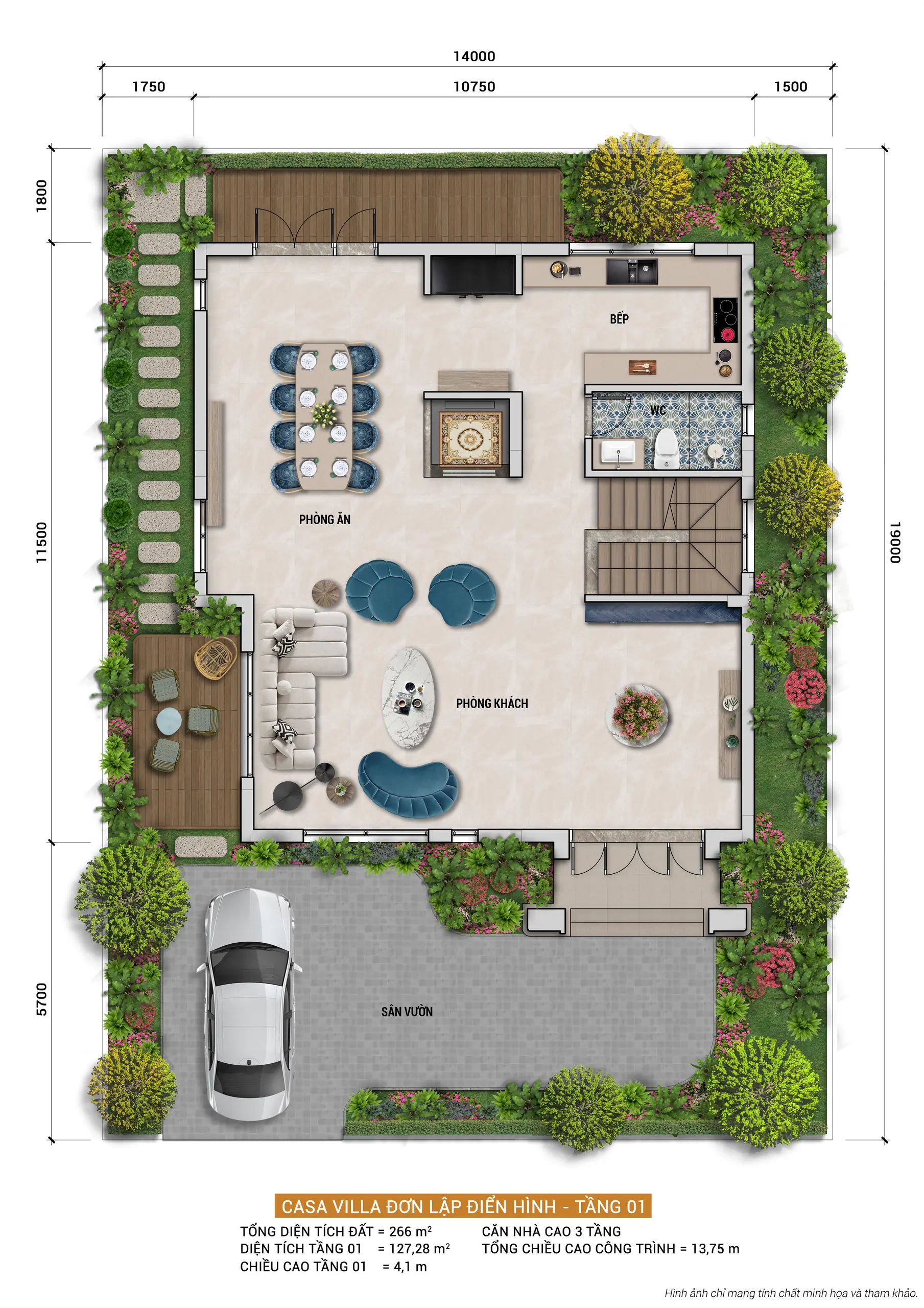 Layout Nhà phố Blanca City Vũng Tàu
