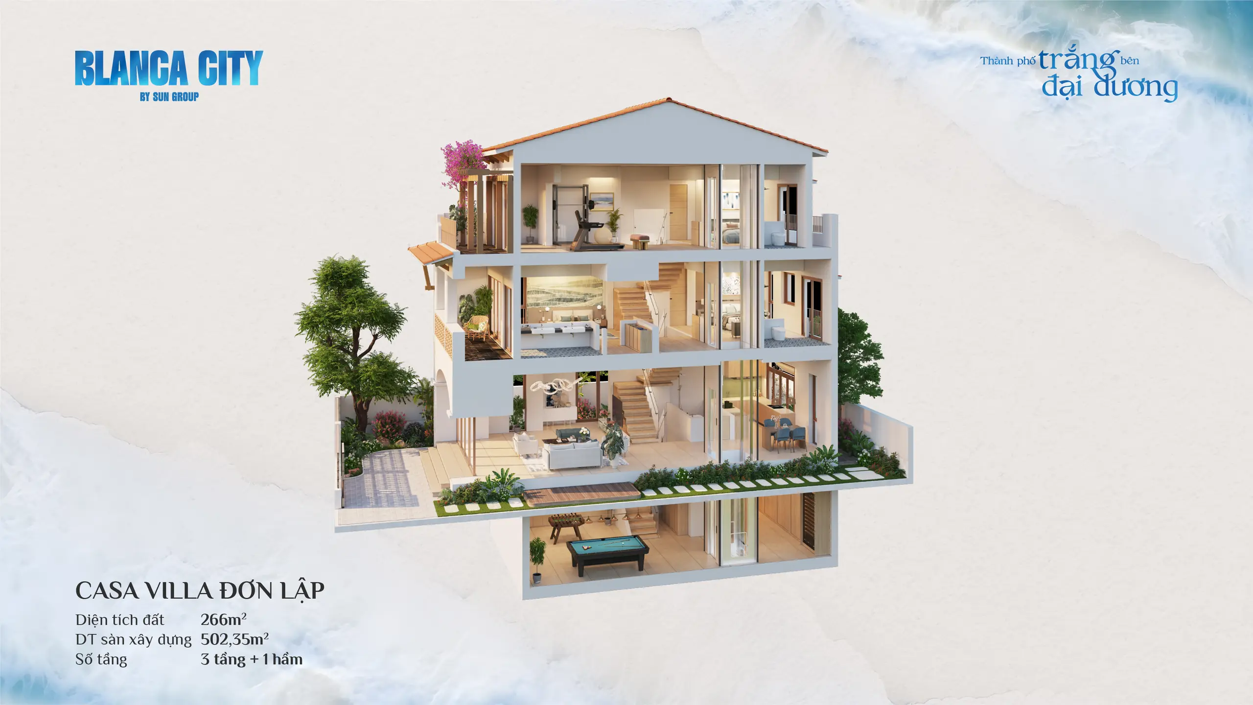 Layout Nhà phố Blanca City Vũng Tàu