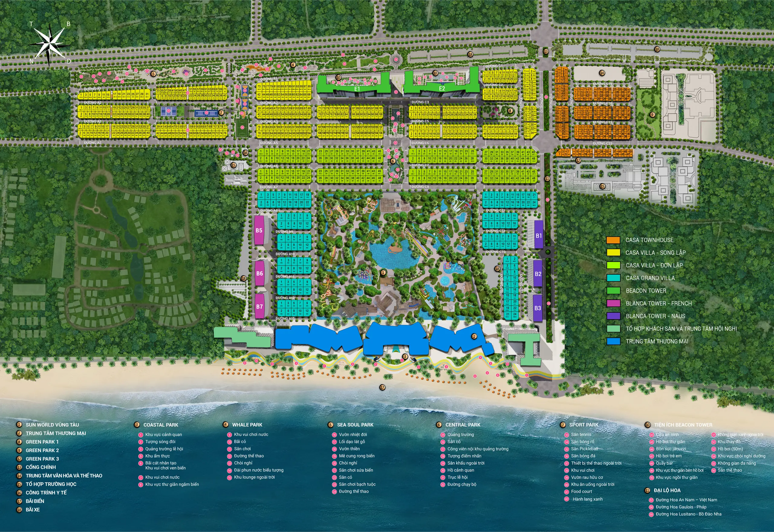 Mặt bằng tổng thể Blanca City