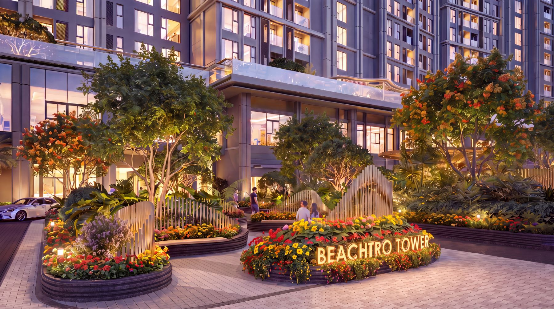 Sảnh căn hộ Beachtro Tower Blanca City Vũng Tàu