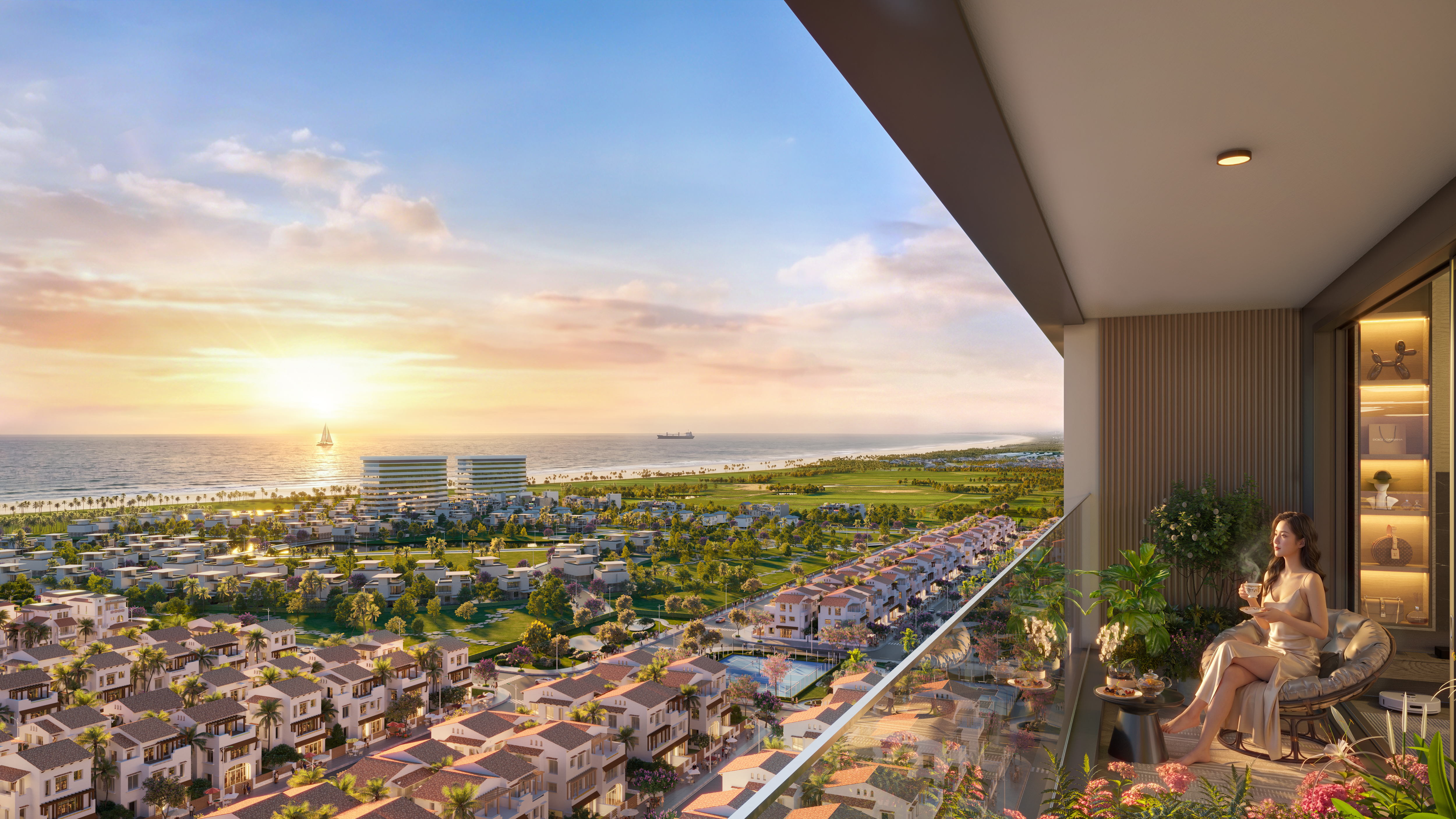 Sảnh căn hộ Beachtro Tower Blanca City Vũng Tàu